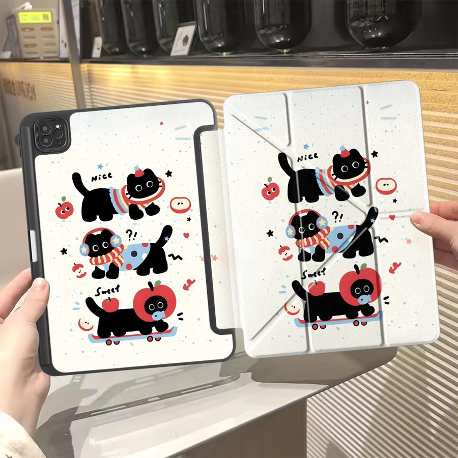 Чехол-подставка для планшета iPad Pro 2025 Air 4 5 M3 M2 1 2 M4 11 дюймов Mini 6 7 Pro 11-го 10-го 9-го 8-го 7-го 12,9 дюйма Мультяшный Милый
