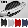4Pcs Car Door Handle Scratch Protector Resistant Universal Sticker Carbon Fibre KTY