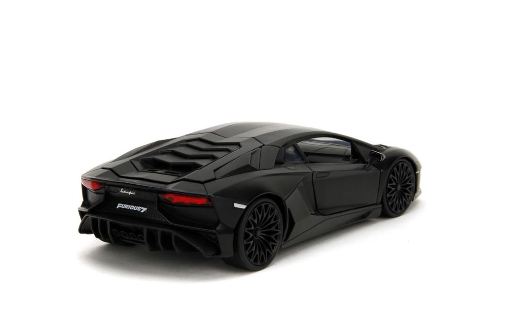 Kyosho Jada Toys Fast Furious Series Scale F7 Lamborghini Aventador SV Black Finished Model JADA36152 & 1/24 (Show)