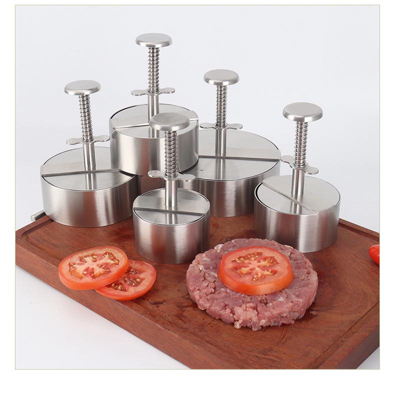 Stainless Steel Non-stick Hamburger Press for Kitchen