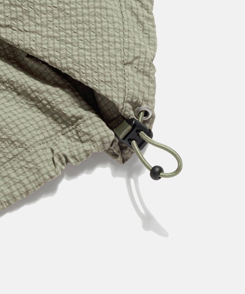 ESPIONAGE Grid Seersucker Outer Shirt Beige