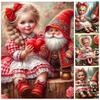Diy 5D Diamond Painting New Series Симпатичная девушка Полный круг Квадратная мозаика Вышивка Мультяшный крест Вышивка Домашнее украшение