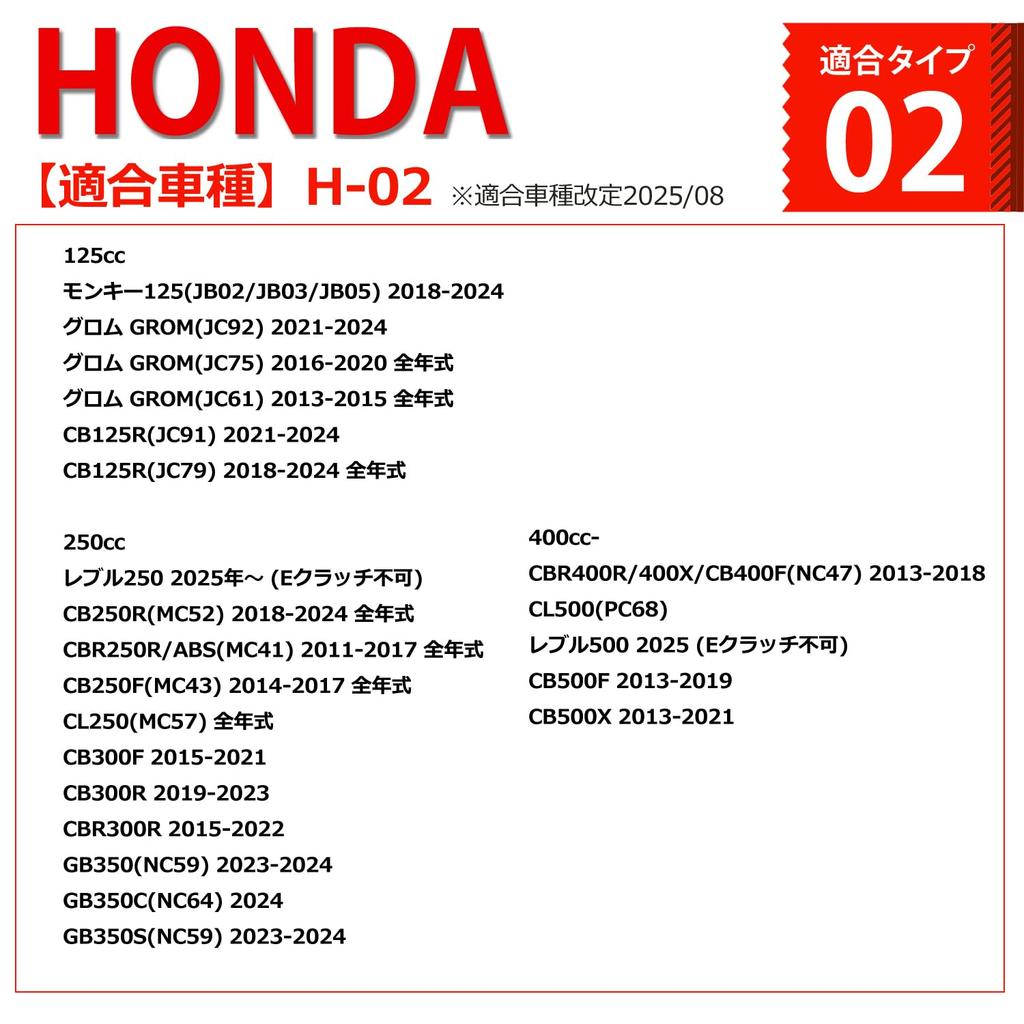 H216 Gray Honda Brake and Clutch Fits Monkey GROM (Red) Levers, 6-Level Adjustment, Short, CL250, 125, 400X, CBR400R, Etc.