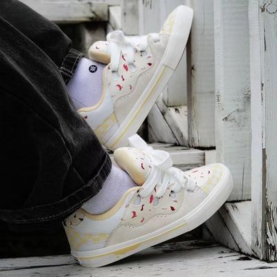 Сетчатые плоские белые туфли женские летние новые туфли в горошек женские студенческие корейские версии универсальные повседневные дышащие спортивные туфли