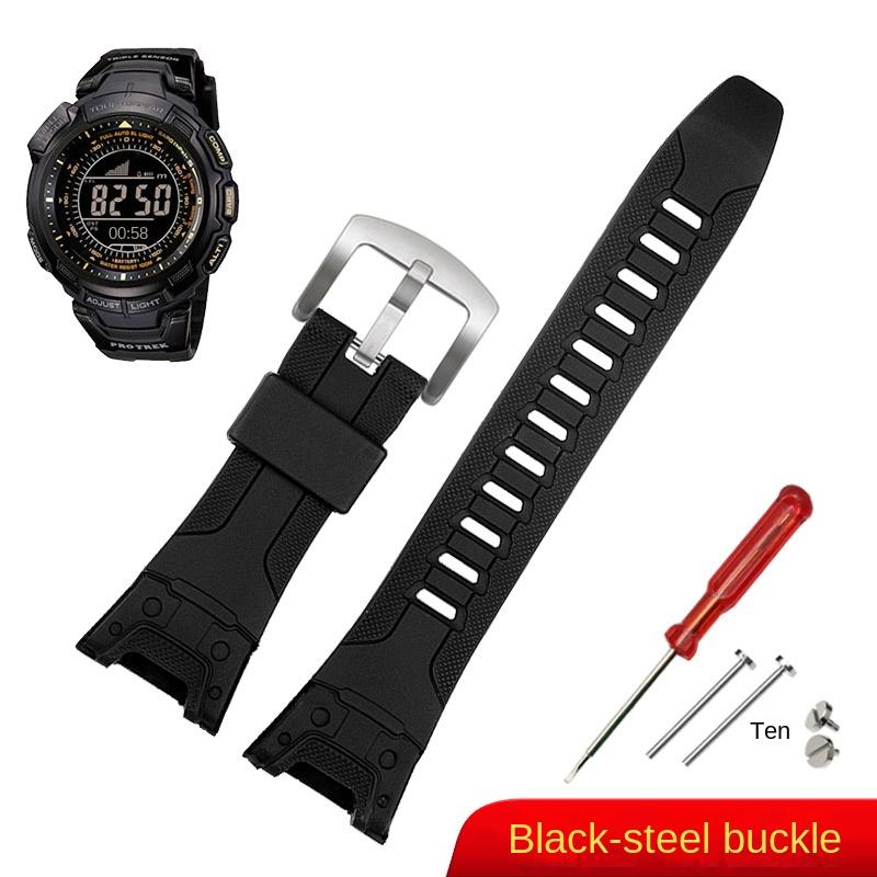 Для часов Casio PROTREK PRG-110Y PRG-110C PRW-1300Y PRW-1500Y PRG-130Y смоляной Спортивный ремешок 26 мм Силиконовый ремешок для часов Аксессуары