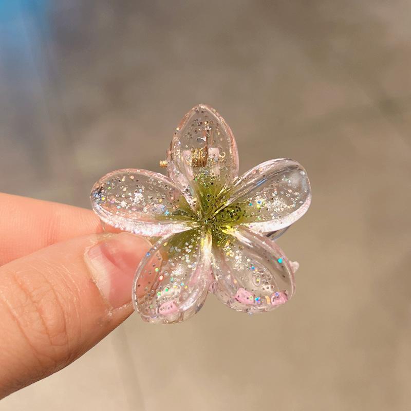 Plumeria Candy Color Fairy Hair Clip - Elegant Shark Clip Accessory