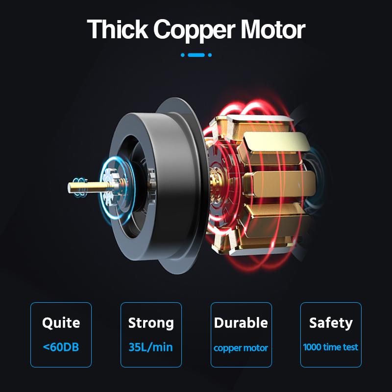 E-ACE Надувной насос для шин, цифровой ручной автомобильный насос для шин, 12 В, 150 фунтов на квадратный дюйм, перезаряжаемый воздушный насос, емкость 6000 мАч