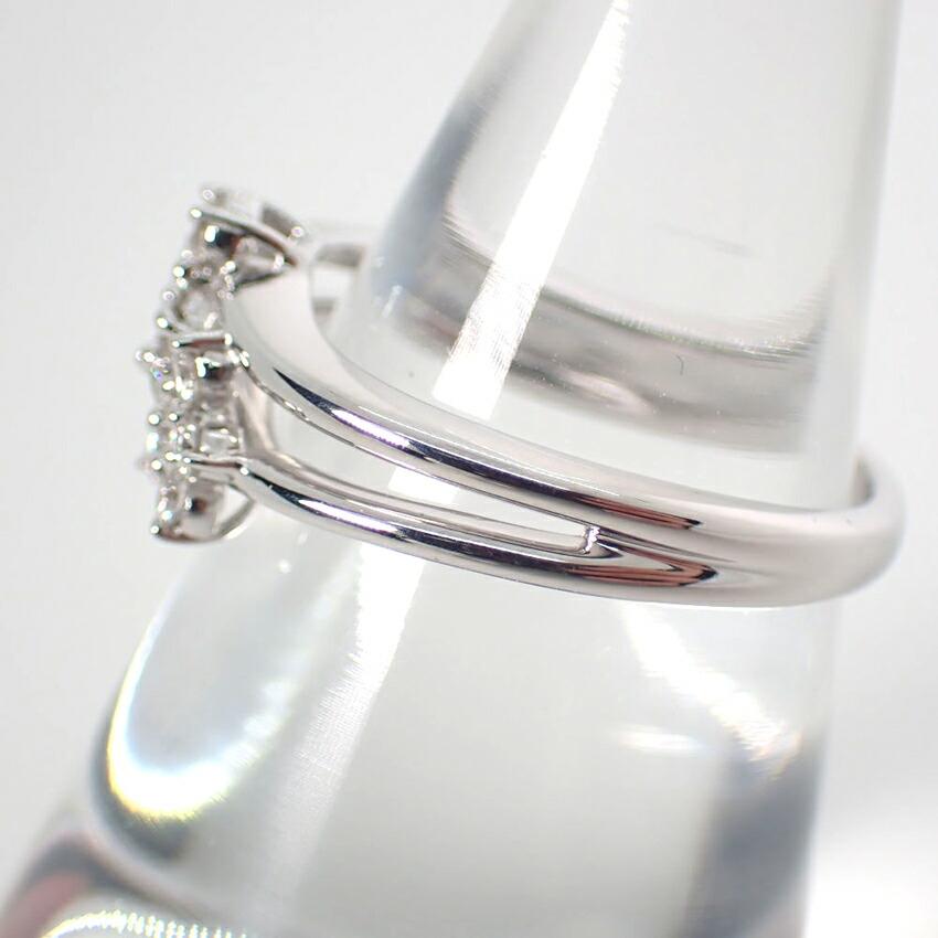 [Б/у] Кольцо с бриллиантами TASAKI/TASAKI K18WG/Нет. 11/g431-66