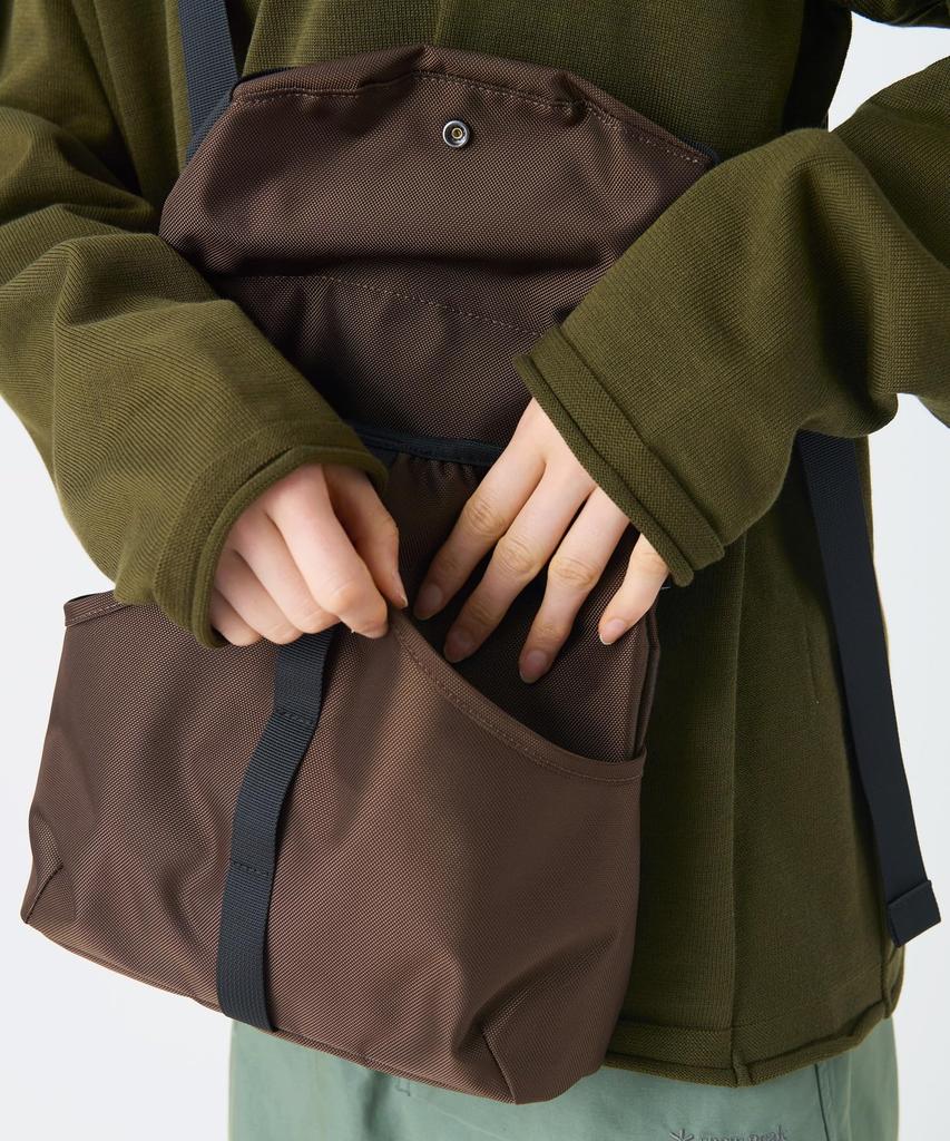 Snow Peak Recycled Cordura Shoulder Bag Shoulder Crossbody Brown One SB-26SU015 - Bag, Bag, Men's & Women's,