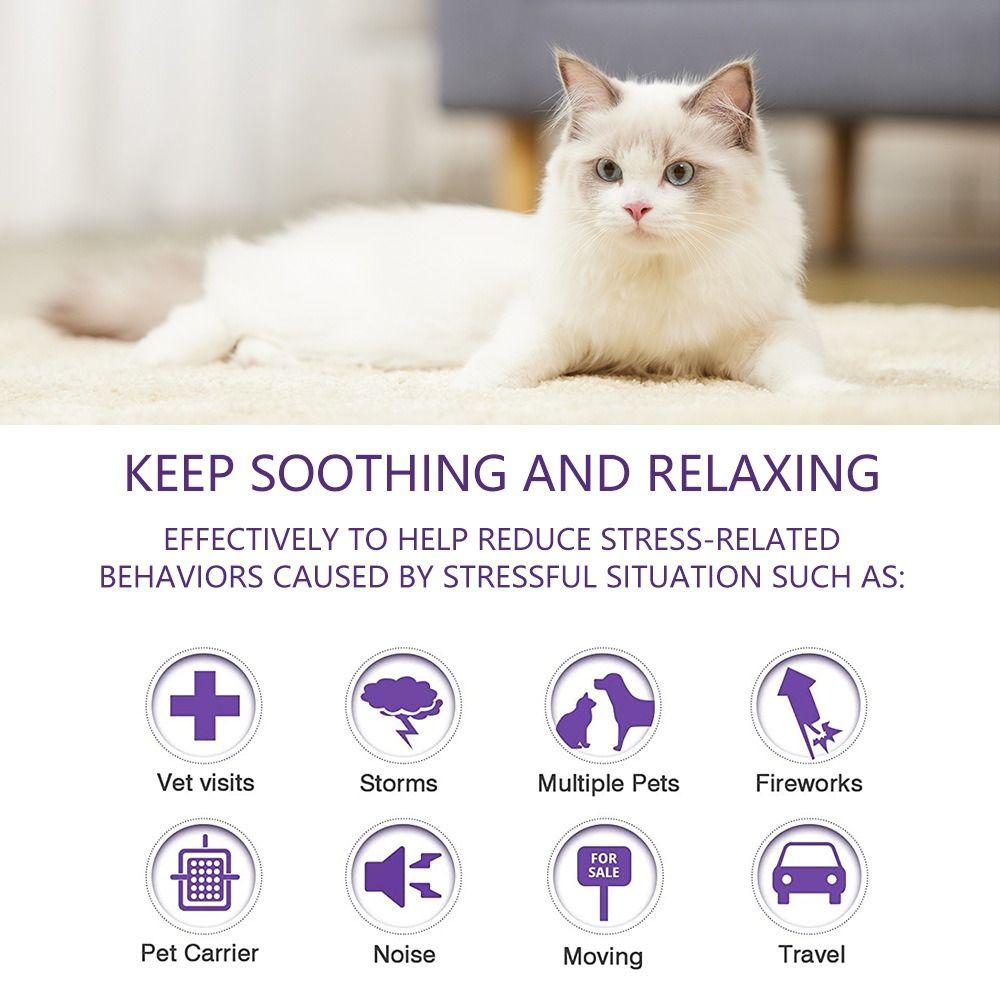 TPR Pet Успокаивающий ошейник Регулируемые товары для животных Портативное ожерелье для собак и кошек Кошки