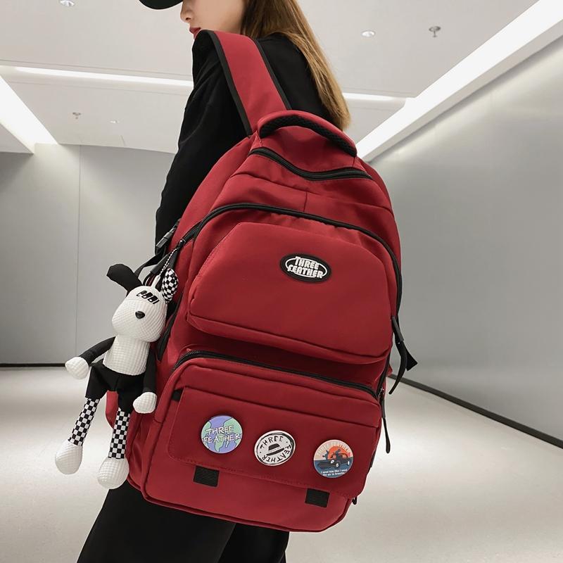 Men's Backpack Student's Lightweight Schoolbag Women's Large Capacity Backpack