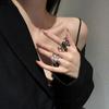 2 PCS Adjustable Rings Open Rings Spiders Shape Opening Adjustable Rings Finger Open Rings Gift for Wife Women Girlfriend