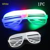 50 шт. светодиодных очков, светящиеся солнцезащитные очки для вечеринок, жалюзи, очки-жалюзи, светящиеся в темноте, неоновые, рождественские, день рождения, свадьба, вечеринка, принадлежности