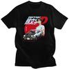 Мужская футболка Initial D на заказ Аниме Повседневная футболка с коротким рукавом Приталенная одежда