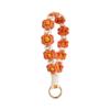 1pc Daisy Flower Key Chain Ins Explosive Style High-End Diy Hand-Woven Wrist Key Ring Bohemian Style Car Keychain Bag Pendant