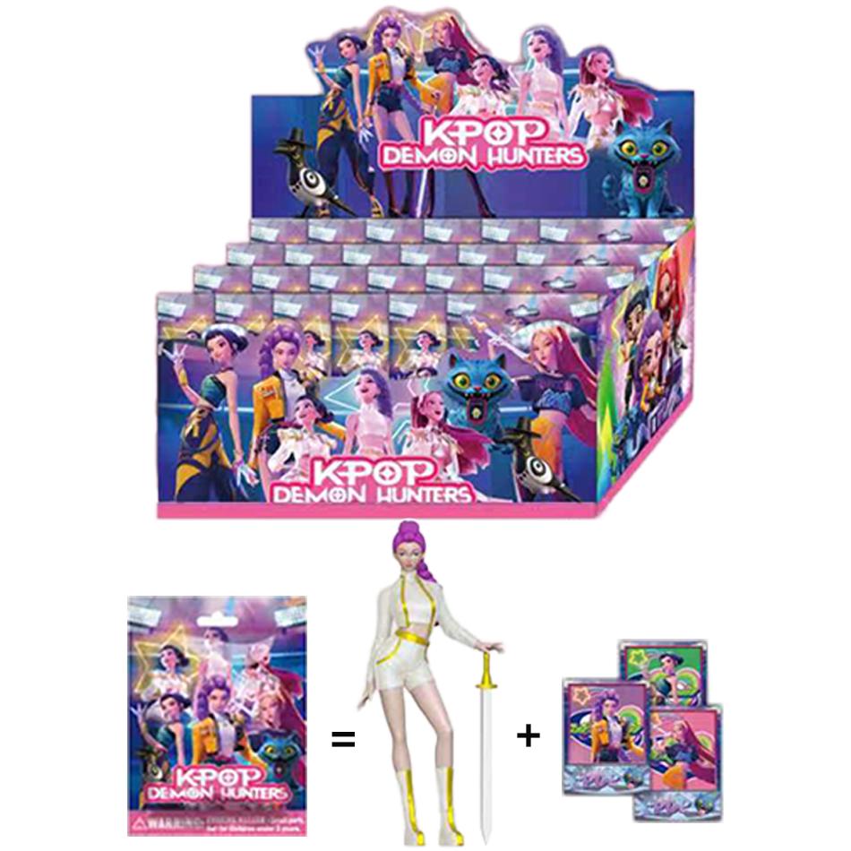 NEW Kpop Demon Hunters Action Figure Toy Derpys Tiger Rumi Mira Zoey Sussy Figurine Doll For Fans Gift