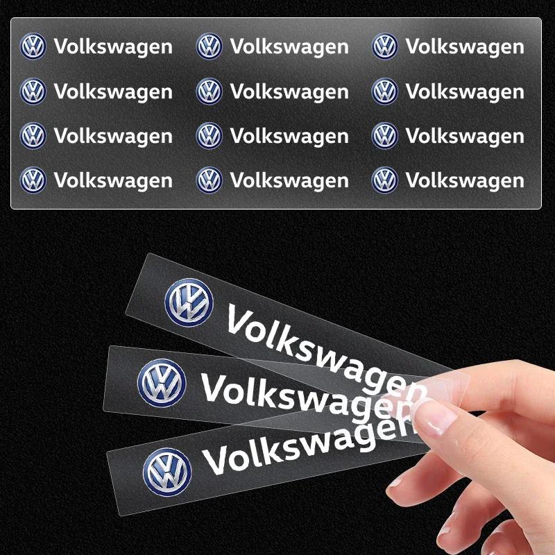 For Volkswagen VW Car Metal Emblem Wiper Stickers Reflective Decor Decals Accessories For Volkswagen Sagitar Polo Passat R-Line
