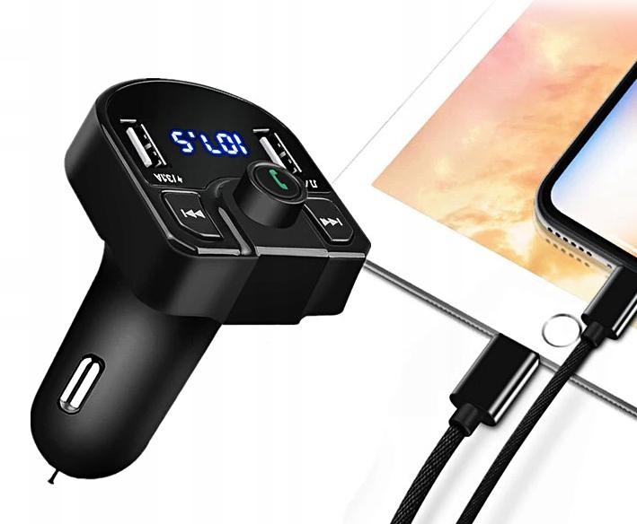 TD FM Transmitter Bluetooth Charger QC 3.1A 2x USB