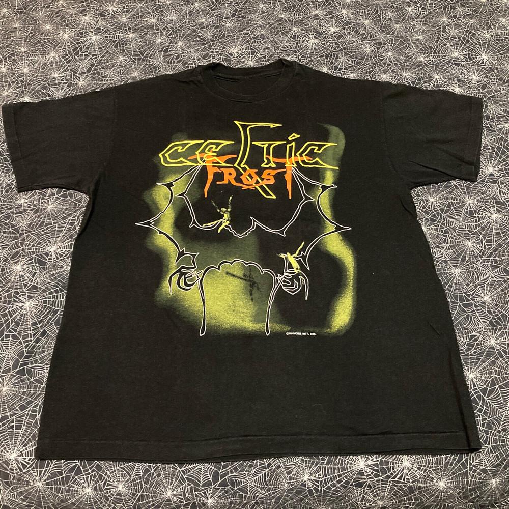 Celtic Frost Музыкальный тур Черная футболка Хлопок Все размеры Унисекс Унисекс Футболка