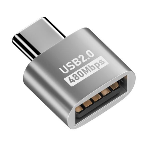 Адаптер для телефона Type-C на USB-A 2.0 480 Мбит/с Высокоскоростная передача данных Многофункциональный зарядный адаптер