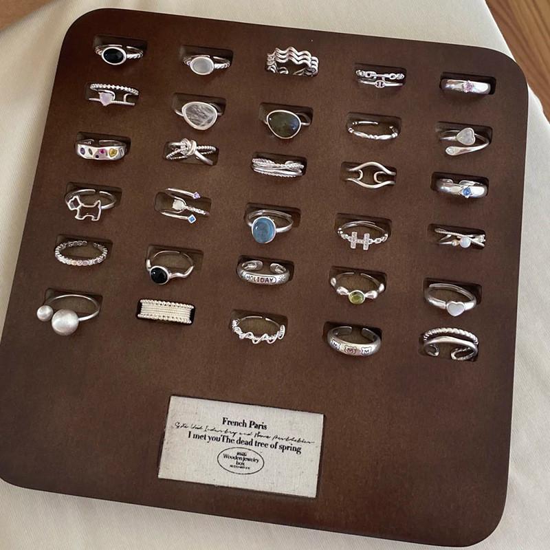 Серебряное уникальное кольцо S925 для женщин, летняя коллекция, модный геометрический дизайн, легкая роскошь