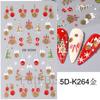 Christmas X Max Snow Manicure Decor Sliders Relief Engraved 5D Embossed Nail Stickers Nail Art Sticker Decal