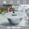 Силиконовая крышка Kevnhaun для кастрюль 28 см, пригодна для духовки, микроволновой печи и посудомоечной машины, термостойкость до 220°C (420F), Безопасно для морозильной камеры и холодильника, Серый Ма