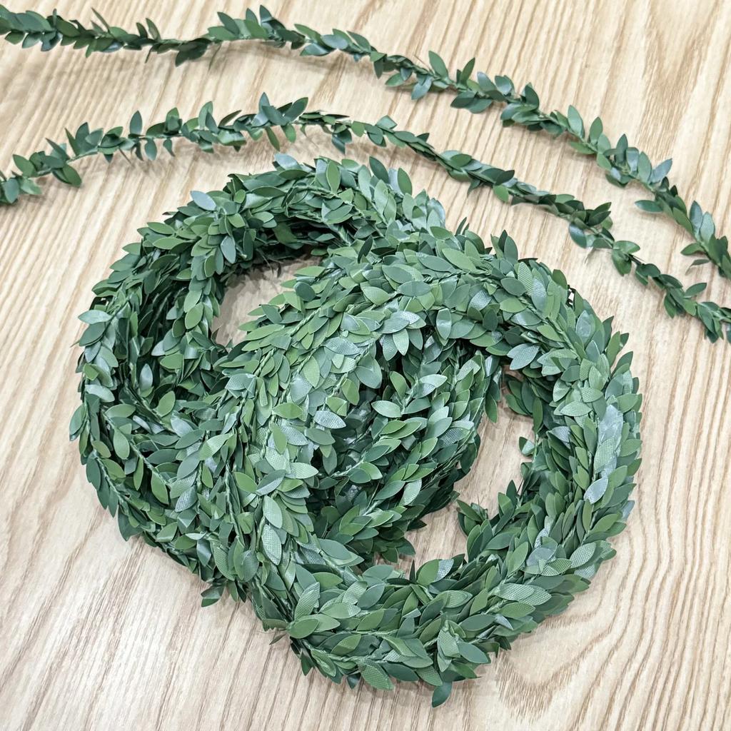 7.5/30М Искусственное растение плющ Зеленый лист Лоза Железная проволока Глициния Гирлянда Сделай сам Поддельные листья Лиана Подвесные листья Домашний Садовый Декор