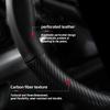 AABHX1 Suitable for Cadillac Breathable Hole Leather Matte Carbon Fiber Texture Steering Wheel Cover Suitable for Cts 2013 Ct4 Carbon Interior Ct5 