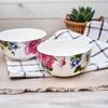 4,25 дюйма тонкий костяной фарфор японские суповые тарелки разноцветная кухонная утварь дизайн с цветами розы фарфоровая посуда 4