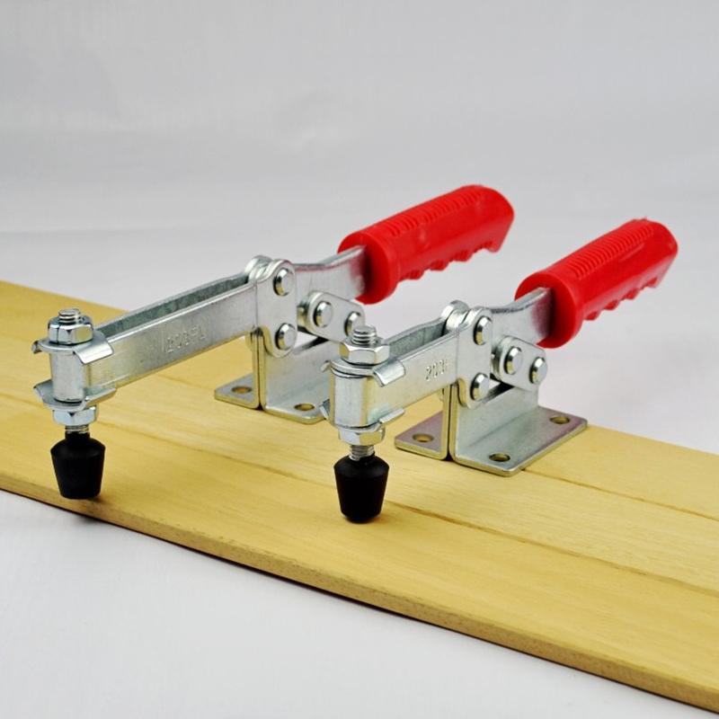 Red Toggle Clamp GH-201B 100kg Quick Release Tool Horizontal Clamps Hand New Heavy Duty Tooling Accessory