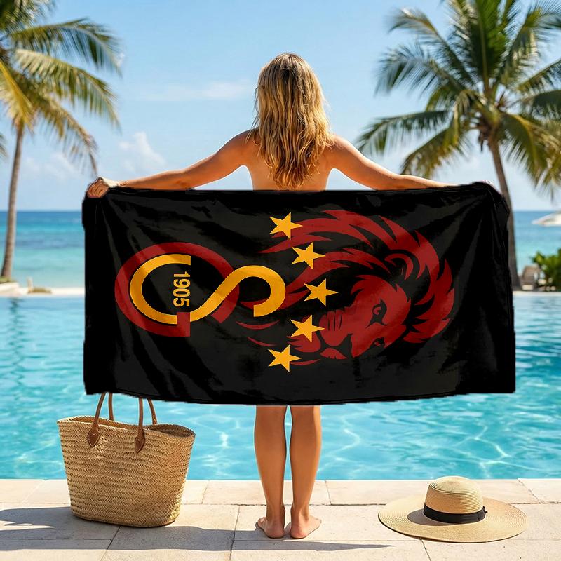 Galatasaray Fashion Beach Towel: Ideal for Summer Adventures Soft, absorbent and quick drying suitable for swimming and bathing