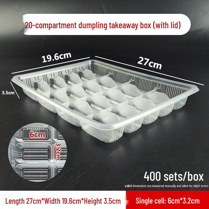 Yangge Disposable Dumpling Takeout Containers with Lids