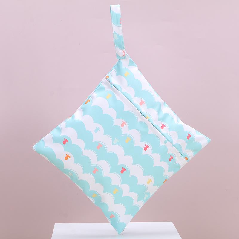 Waterproof Baby Diaper Bag for Stroller - Hangable Storage & Wash Bag