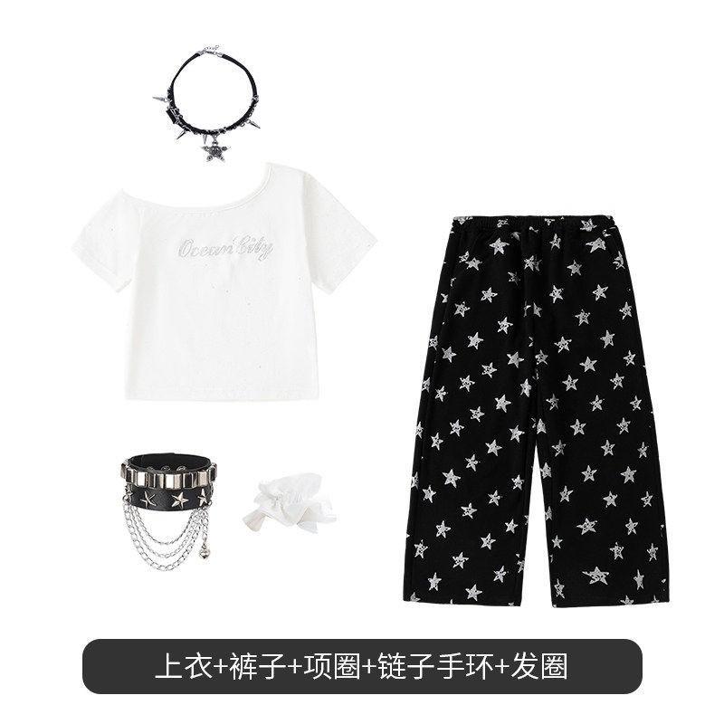 Girls Hip Hop Dance Outfit Set Jazz Streetwear Performance Costume Kids 2026