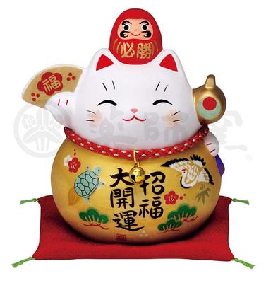 Орнамент печи Сайдо Кинпуку Средняя печь Якуси Сайё Хиссё Дарума Lucky Cat 7690