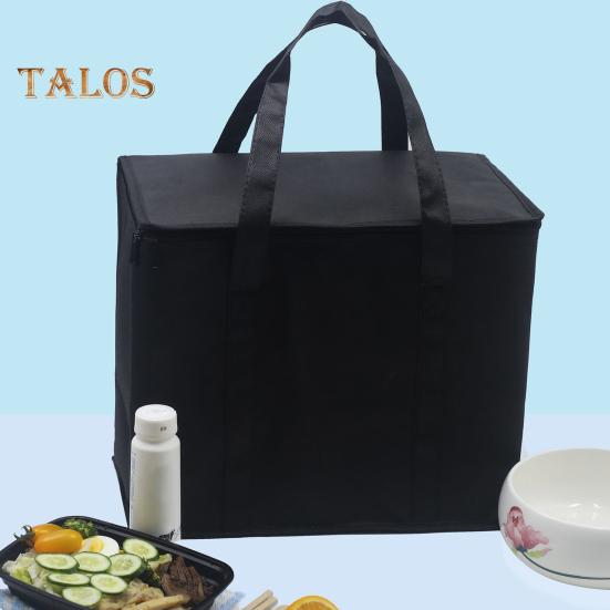 Изолированная сумка для покупок для продуктов, контейнер для бенто с ручкой, застежкой-молнией, большая вместительная термоизоляционная сумка