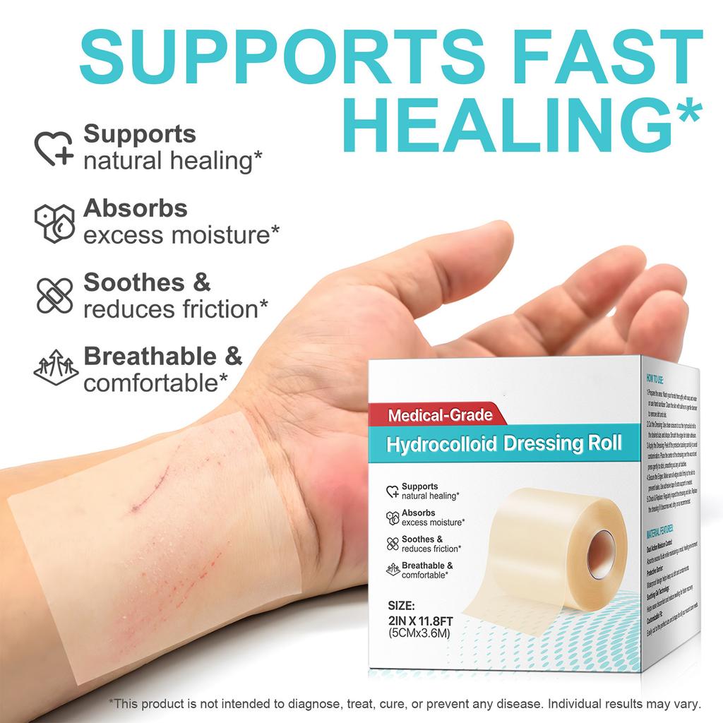ГИДРОКОЛЛОИДНАЯ ПОДКЛАДКА-РУЛОН Подушечки для поврежденной кожи Патч для ухода за кожей, Кожный пластырь Удобный дышащий материал Удобный дизайн Для путешествий и домашнего использования