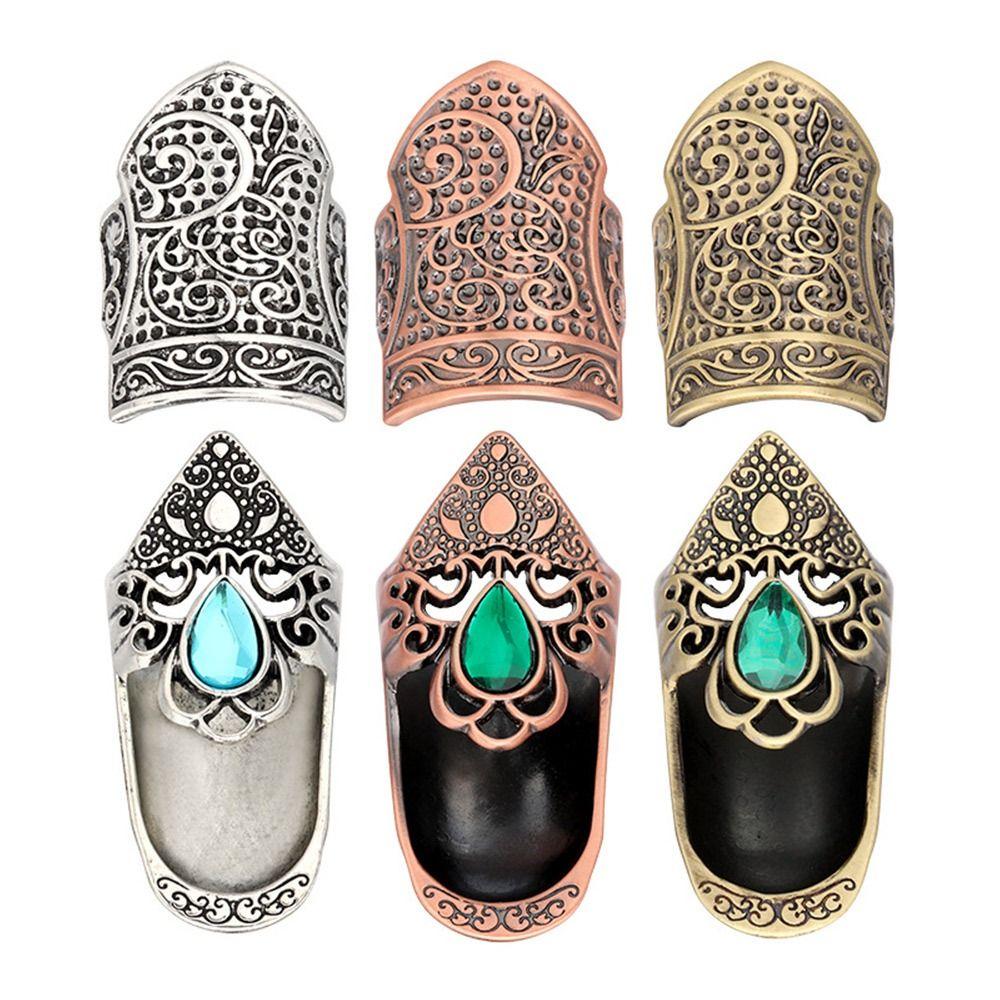 Metal Open Nail Acorn Thimble Durable Open Nail Acorn Finger Protector  for Embroidery