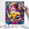 Disney Красивая цифровая масляная живопись витражами DIY ручная раскраска картина для дома украшение подарок для любителей искусства ремесленное полотно