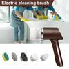 Electric Cleaning Brush Cordless Rechargeable Cleaning Scrubber with 5 Interchangeable Heads Bathtub Sink Stain Remover Tool