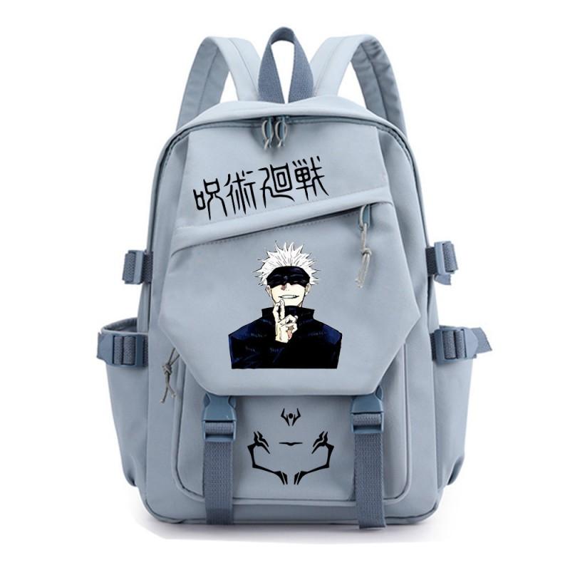 Jujutsu Kaisen Anime School Backpack Teens - Durable Nylon Dual-Strap Bag With Ergonomic Back Panel Unisex Campus Travel