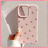 Милый Мультяшный Чехол с Вишней для iPhone 17 16E 16 15 14 13 12 11 Pro Max 7 8 Plus X XR Мягкий Силиконовый Защитный Чехол для Телефона