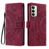 For Xiaomi Redmi 15 5G (EU) (171mm)/4G (EU) (171mm) Case Imprinted Totem Skin Feel Wallet Leather Phone Cover with Hand Strap