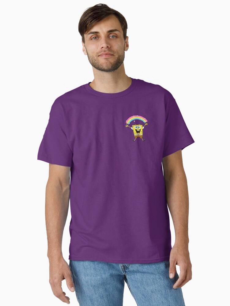 SpongeBob SquarePants SpongeBob SquarePants Rainbow Sparkle Pocket Classic T-Shirt