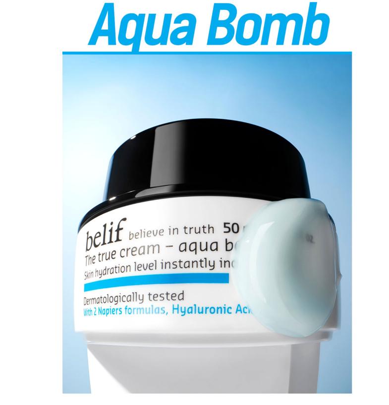 belif Увлажняющий гель для лица The True Cream Aqua Bomb 50 мл | Корейский гель-увлажнитель для лица