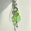Stylish Lucky Clovers Phone Charm Handmade Craft Supplies Resin and Alloy Phone Chain for Bags and Adults Daily Use