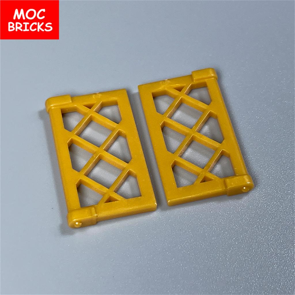 Нетоксичные кубики Moc Оконная решетка 1x2x3 1x4x3 Для строительных блоков Садовая сцена 60607 60594 Собираемые детали Детские игрушки
