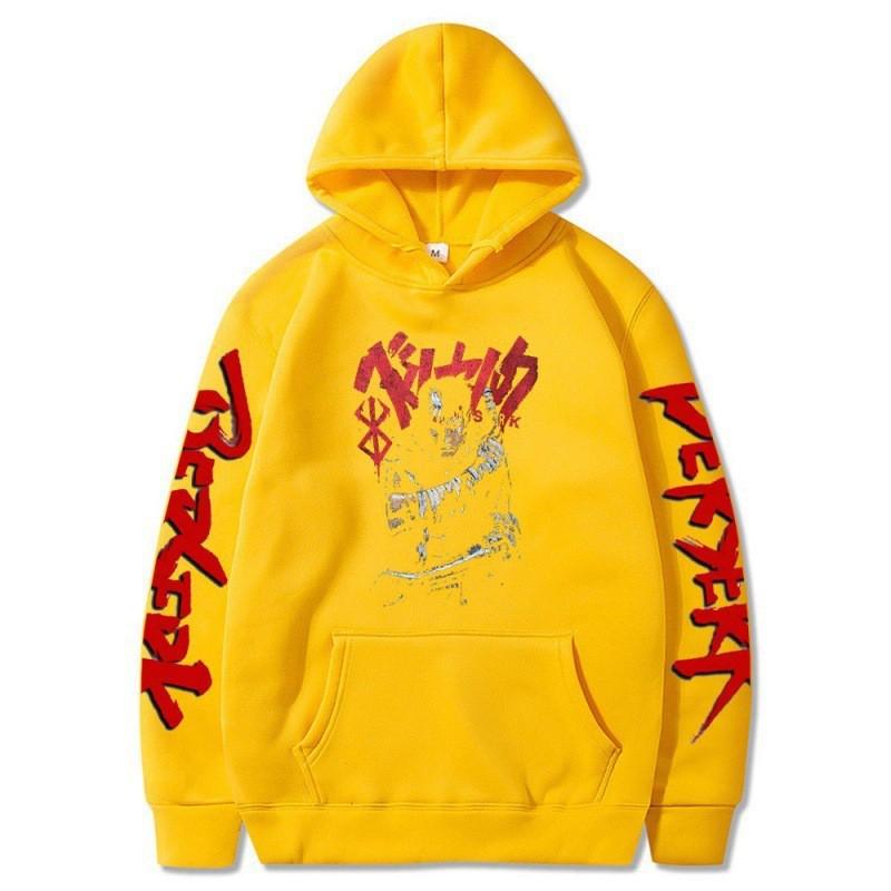 Griffith Berserk Anime Hoodie Unisex Casual Long Sleeve Pullover Sweatshirt With Printed Design