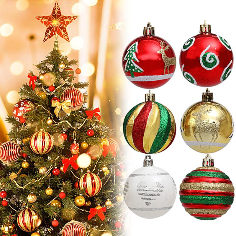 6 шт. вечеринка Рождественская домашняя елка Рождественская елка шары висячие украшения Декор свадьба